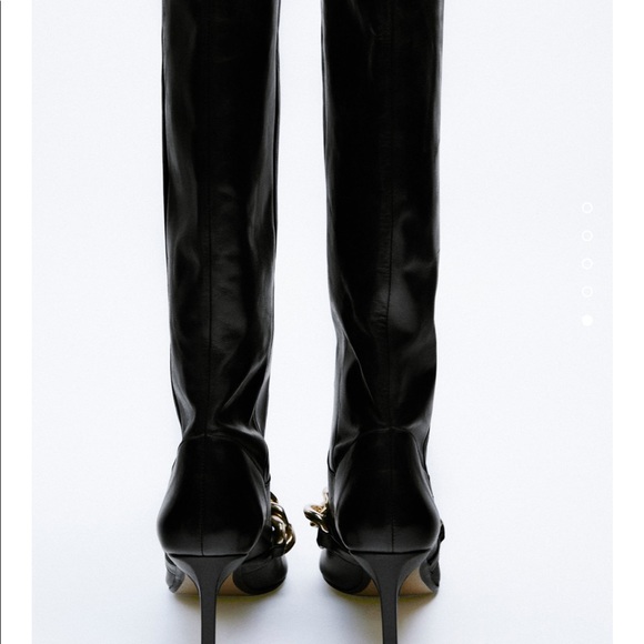Zara cow leather heels boots bloggers fav - Picture 13 of 15
